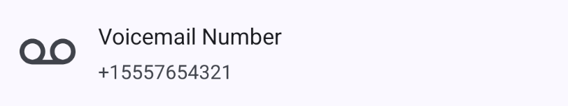 Voicemail Number