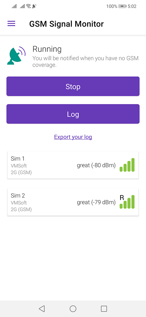 GSM Signal Monitor