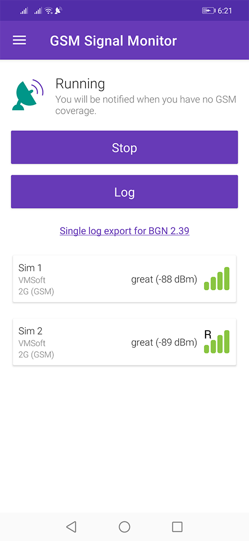 GSM Signal Monitor